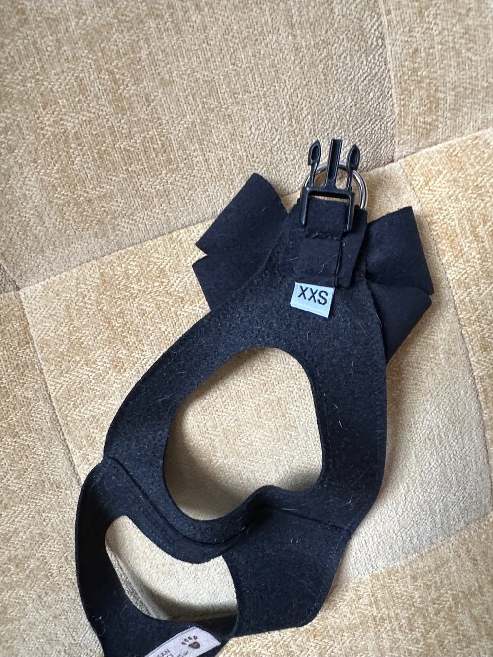 Susan Lanci Nouveau Bow Step-In Harness - Black XXS